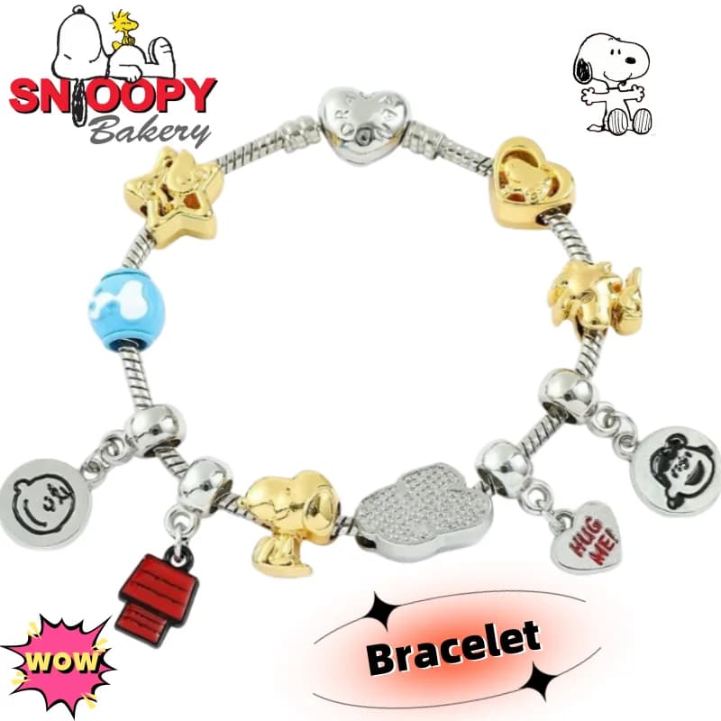 Nuovi periferiche per film e televisione Snoopy braccialetti creativi personalizzati per ragazze braccialetti pendenti alla moda dolci e carini