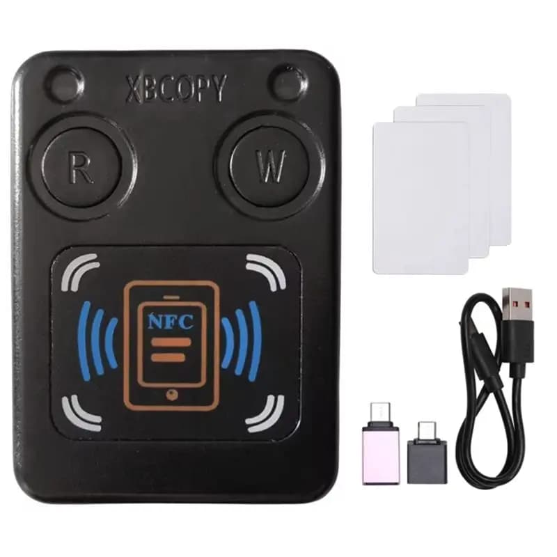 [NUOVO A09R!】 Copiatrice per lettore di schede Smart Chip NFC RFID + 3XUID Card IC 13,56 Mhz ID 125 Khz 250 Khz 375 Khz RFID Token Clone Duplicatore