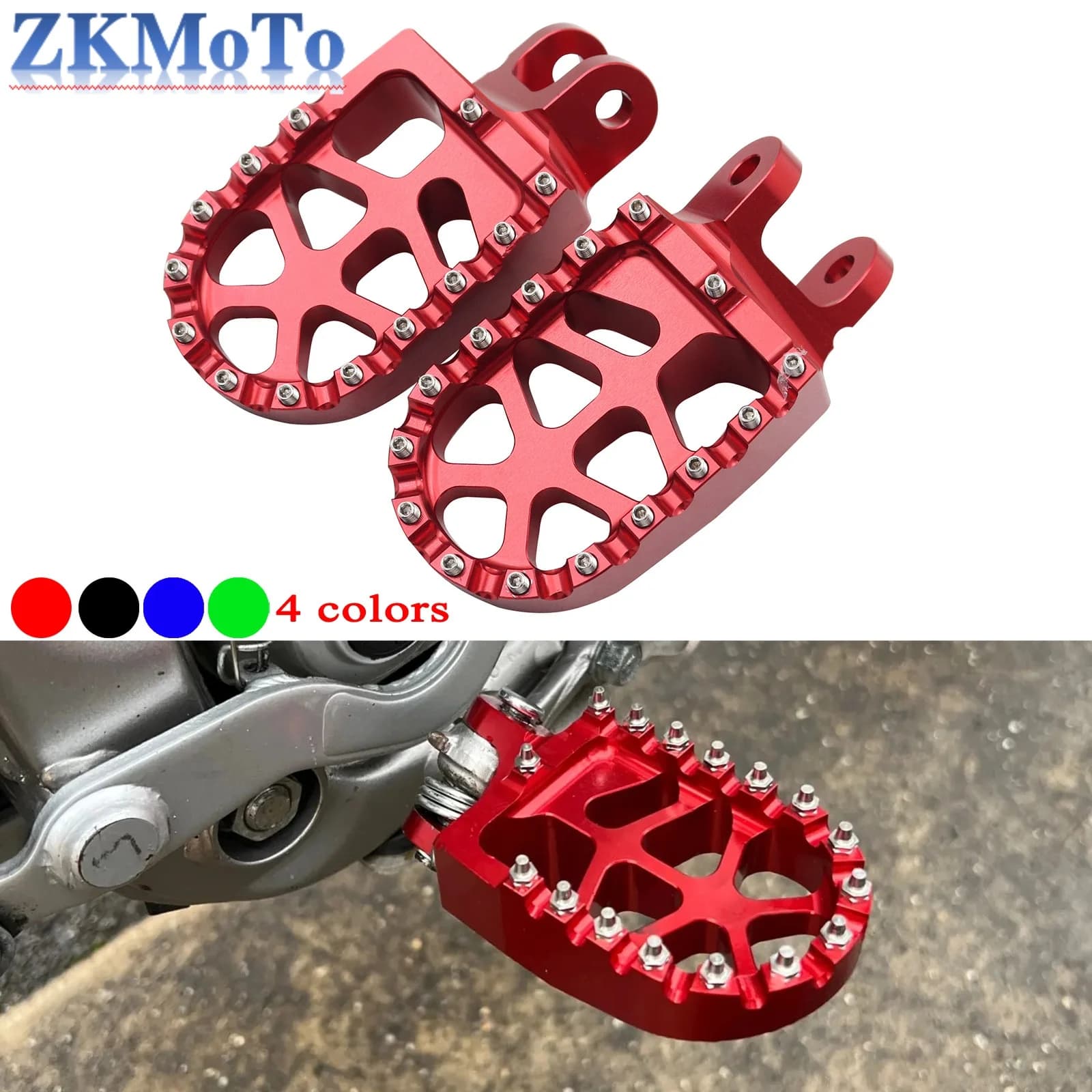 Moto CNC Pedane Pedane Pedali Poggiapiedi Per HONDA XR250R XR400R XR600R XR650L XR650R CRF230L CRF1000L CR80R CR85R Parti