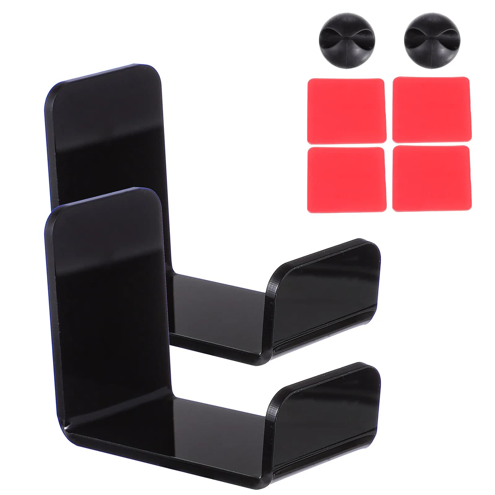 Supporto per cuffie minimalista da 2 pezzi, universale, adatto per cuffie over-ear, protegge da pressioni, salva spazio, appendi-cuffie