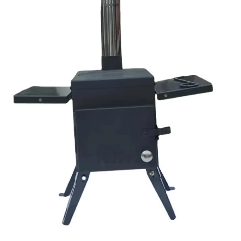 daBest-seller daMini Portable Wood Stove for Exterior and Interior, Camping and Garden Cam, Ghisa Folding Stove
