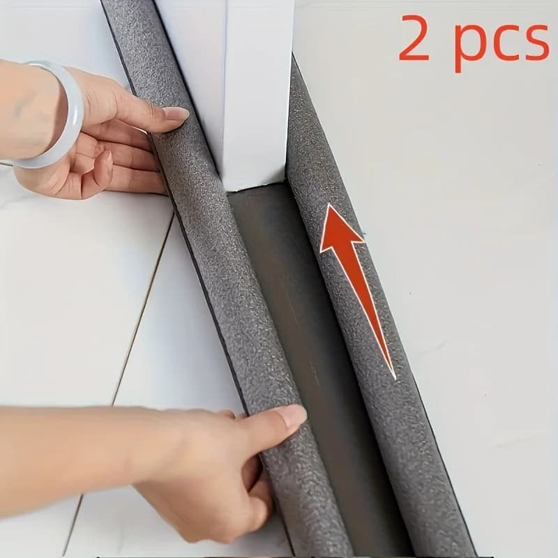2 Pezzi Guarnizione Sottoporta Dedicata, Blocco Acustico e Antivento per Porte, Protezione da Insetti, Ferma Porta