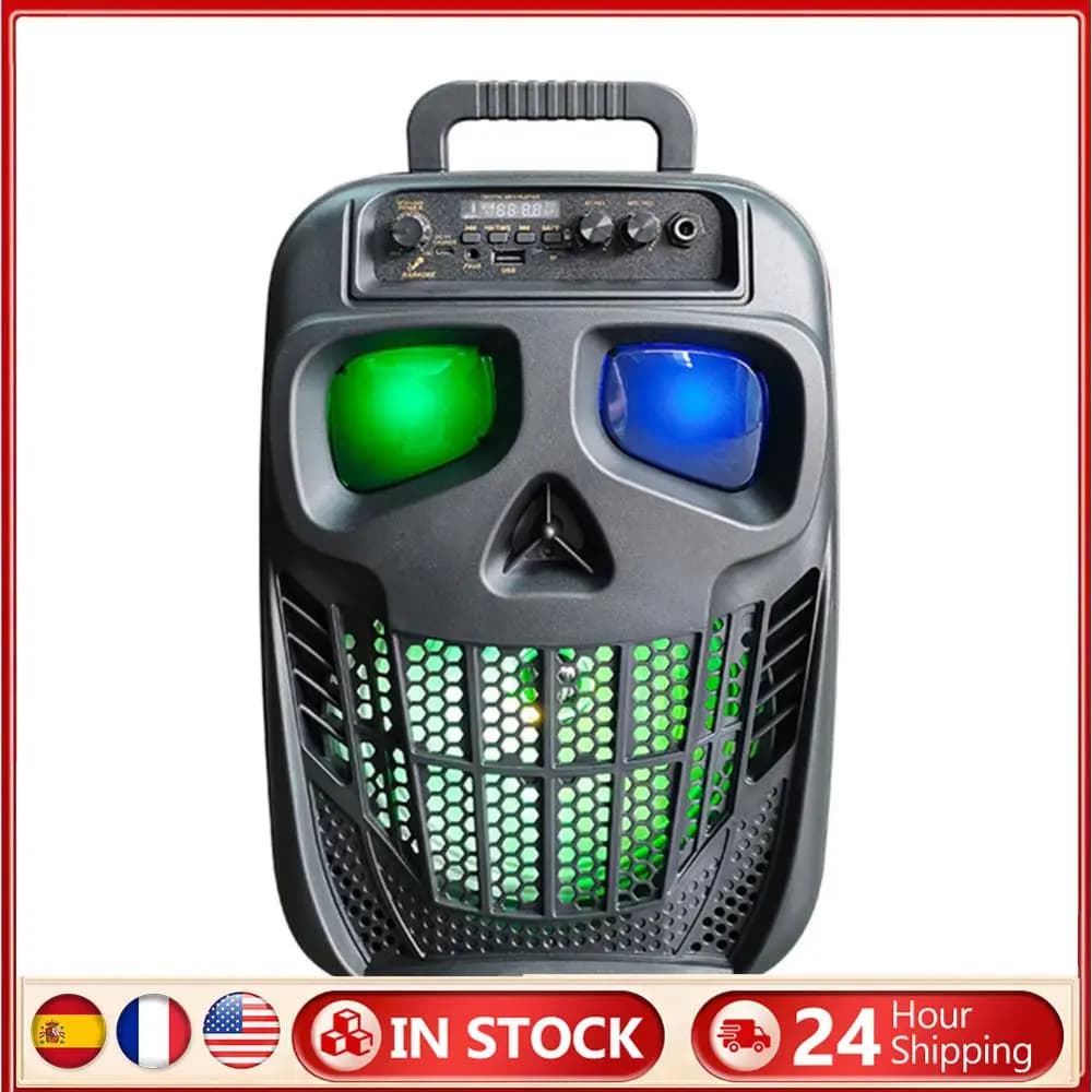 Altoparlante per macchina karaoke Compatibile con Bluetooth 5.0 con 1 microfono Sistema PA Karaoke ricaricabile per viaggi all'aperto in casa