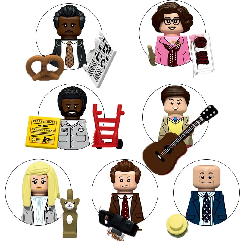 NOVITÀ: Set di Mattoncini Modello The Office, Mini Blocchi da Costruzione Compatibili, Puzzle da Assemblare, Action Figure, Giocattoli, Regali di Compleanno