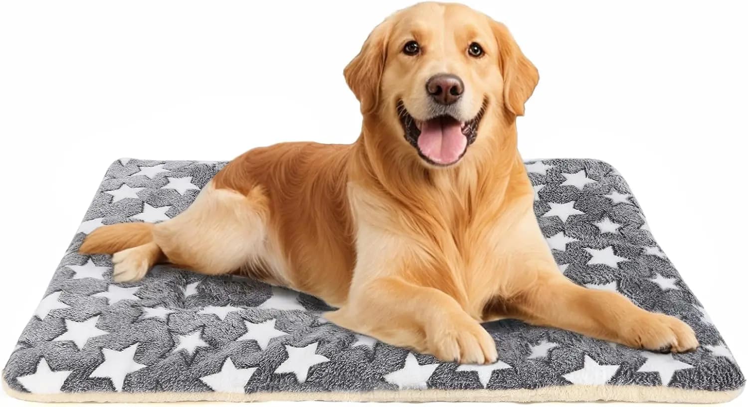 Tappetino per Cuccia Lavabile in Lavatrice, Materassino in Peluche per Gabbia per Cani, 33x23x1.5in Grigio