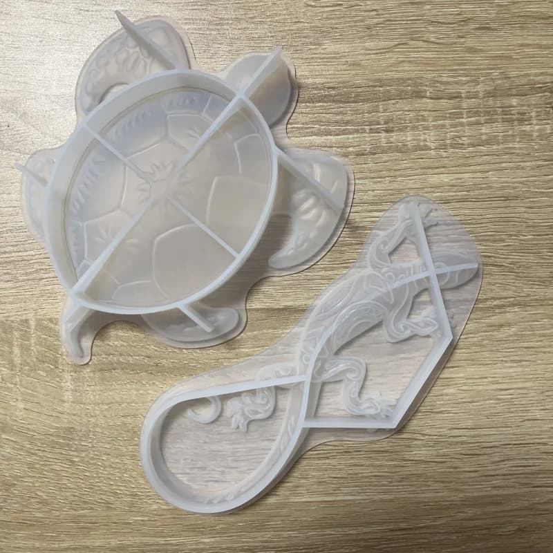 Modello Geco Tartaruga Marina Ornamento Stampo in Silicone Stampo in Gesso in Resina Epossidica di Cristallo Fai da Te