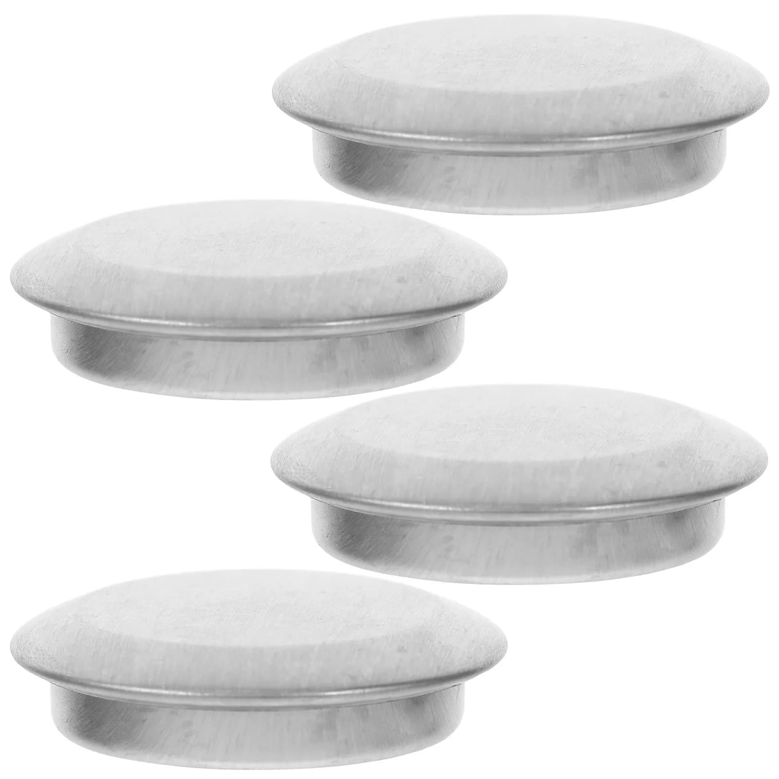 Set di 4 Coperture Decorative in Acciaio Inox per Fori del Lavello, Base Sigillata per Rubinetto e Dispenser di Sapone