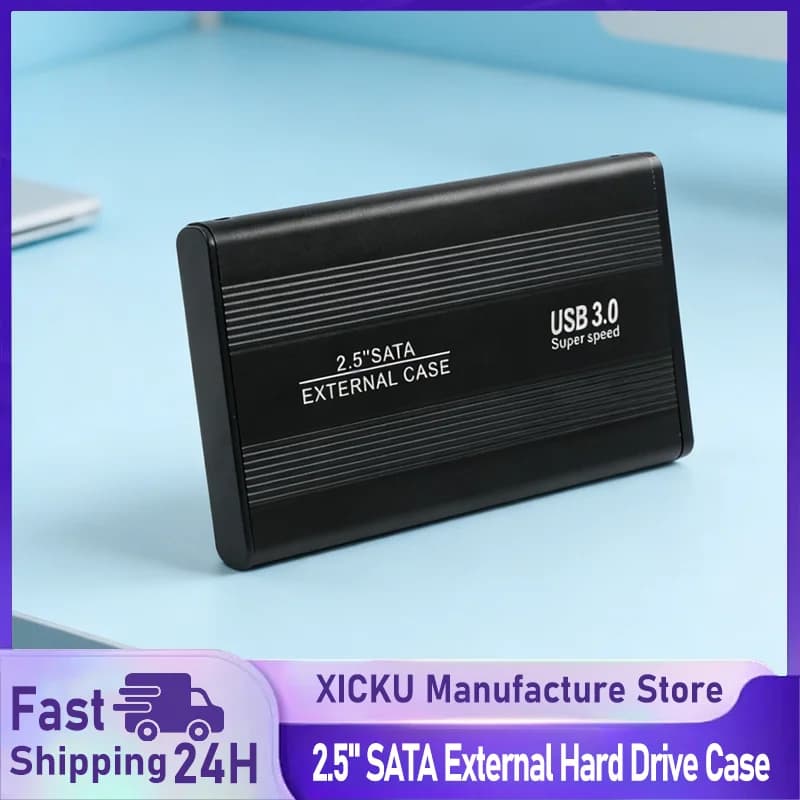 2.5 Inch External HDD Case External Hard Drive HDD Enclosure Sata To USB 3.0 Hard Drive Cases With USB3.0 Cable