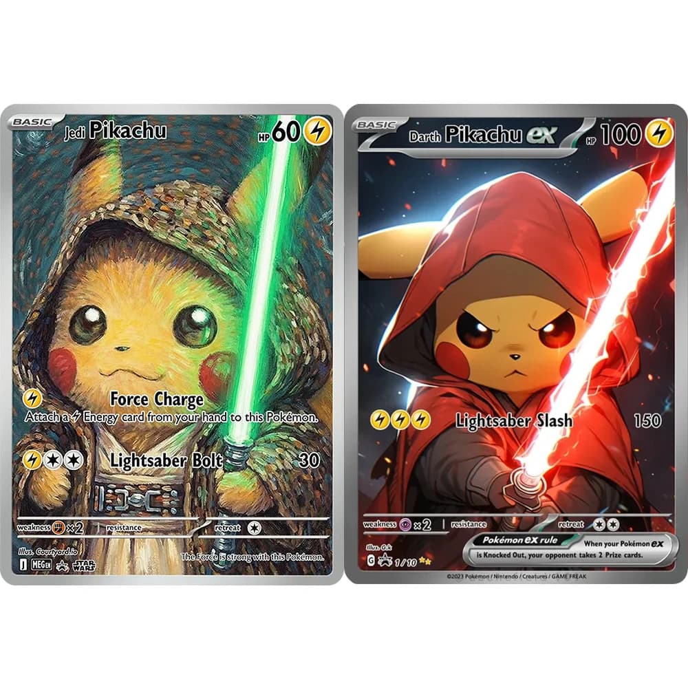 PKM Card PTCG Custom Series Card Set Pokemon Pikach Collectors Hobby Game Anime Collectible Card DIY Foil Cards