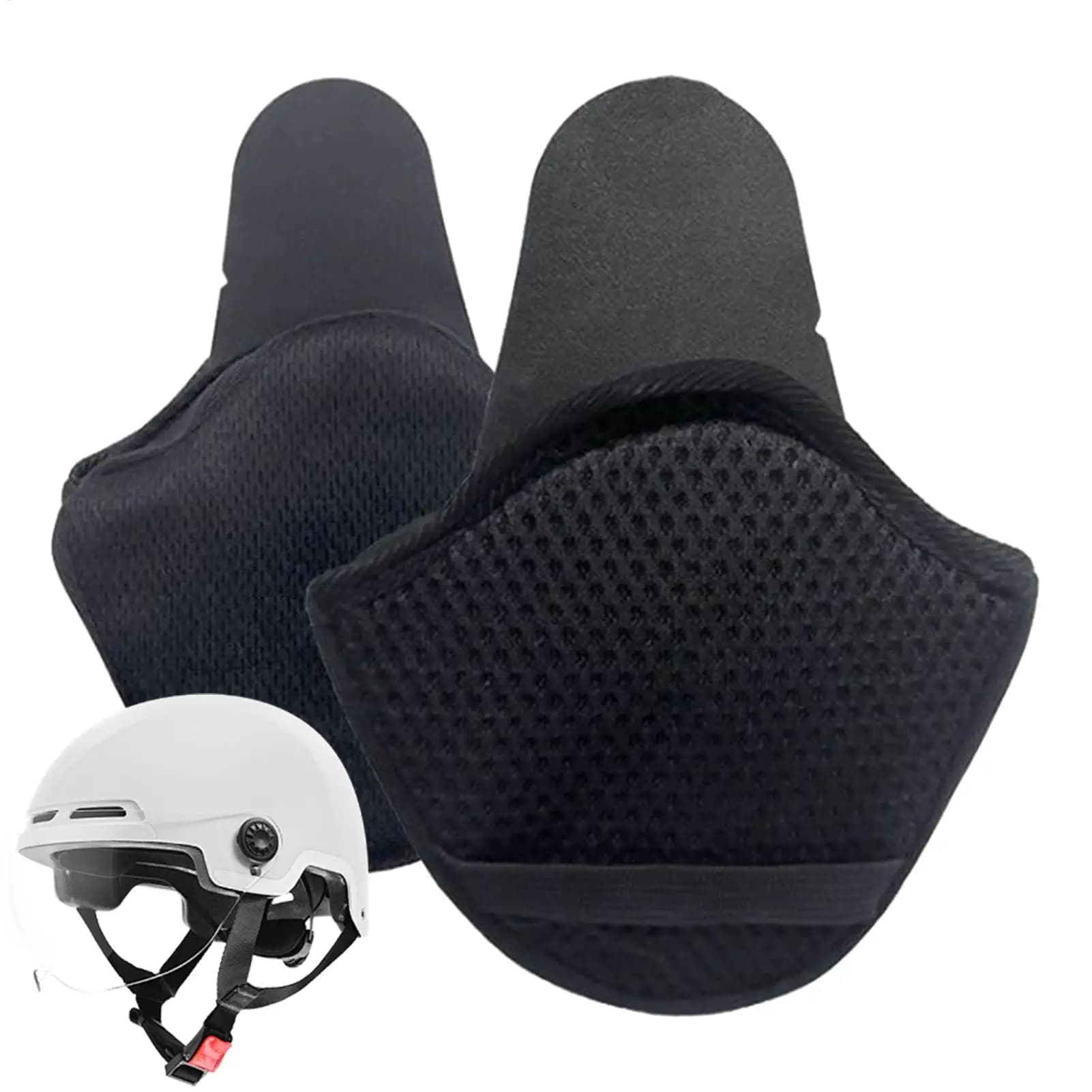 1 paio di paraorecchie invernali per casco da moto, paraorecchie caldi staccabili, copriorecchie antivento, paraorecchie per clima freddo, per donne e uomini