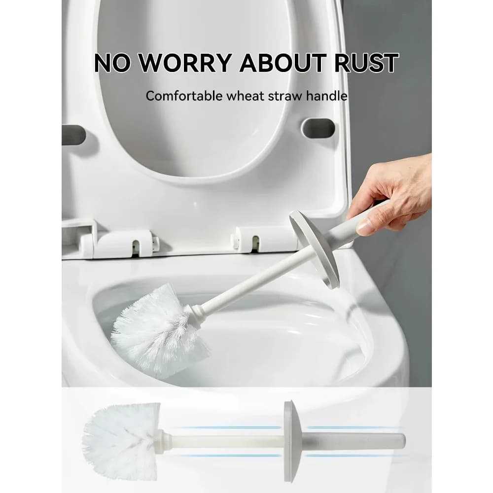 2026 NEW Plastic Toilet Brush With Standing Base Long Handle Toilet Cleaning Brush For WC Bathroom Accessories Cleaning Tools