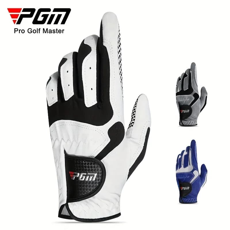 Guanti da golf professionali PGM Tessuto in tessuto in microfibra Guanti antiscivolo traspiranti Guanti da allenamento per altalena da club