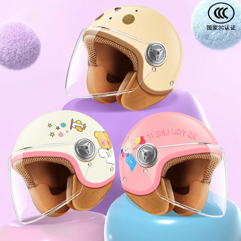 Children's bike electric bike scooter helmet 4/3 half helmet suitable for head circumference 45-54 cm