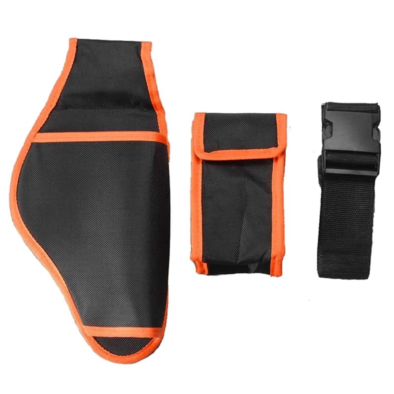 3 pezzi forbici da giardino forbici da potatura elettriche borsa da giardinaggio forbici elettriche borsa portatile arancione + nero