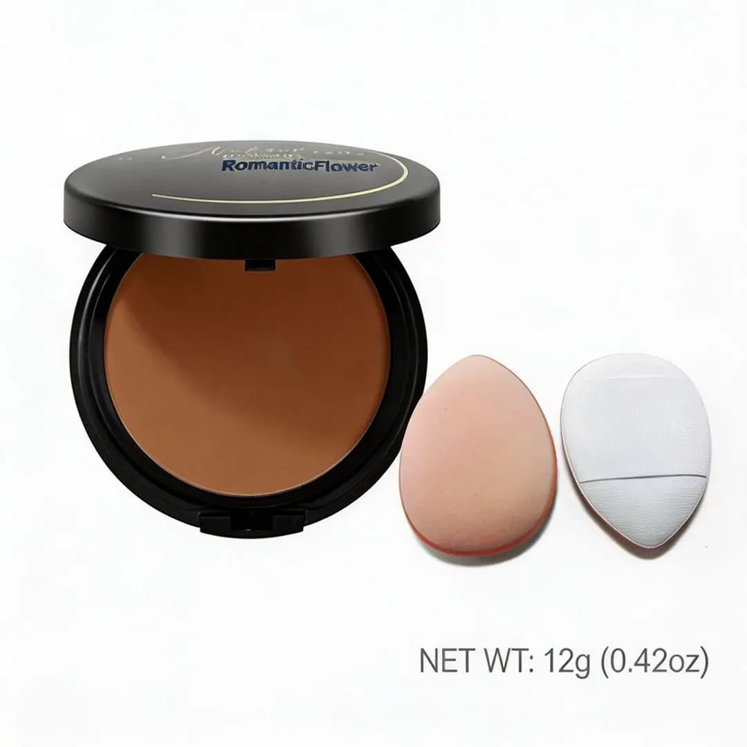 Dark Color 2-in-1 Setting Powder Palette Waterproof Full Coverage Contour Highlighter Women Makeup for All Skin Tones