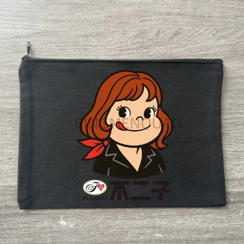Borsa per il Trucco in Tela Piccola da Donna Mine Fujiko, Pochette da Viaggio per Cosmetici, Borsa per Toilette Portatile