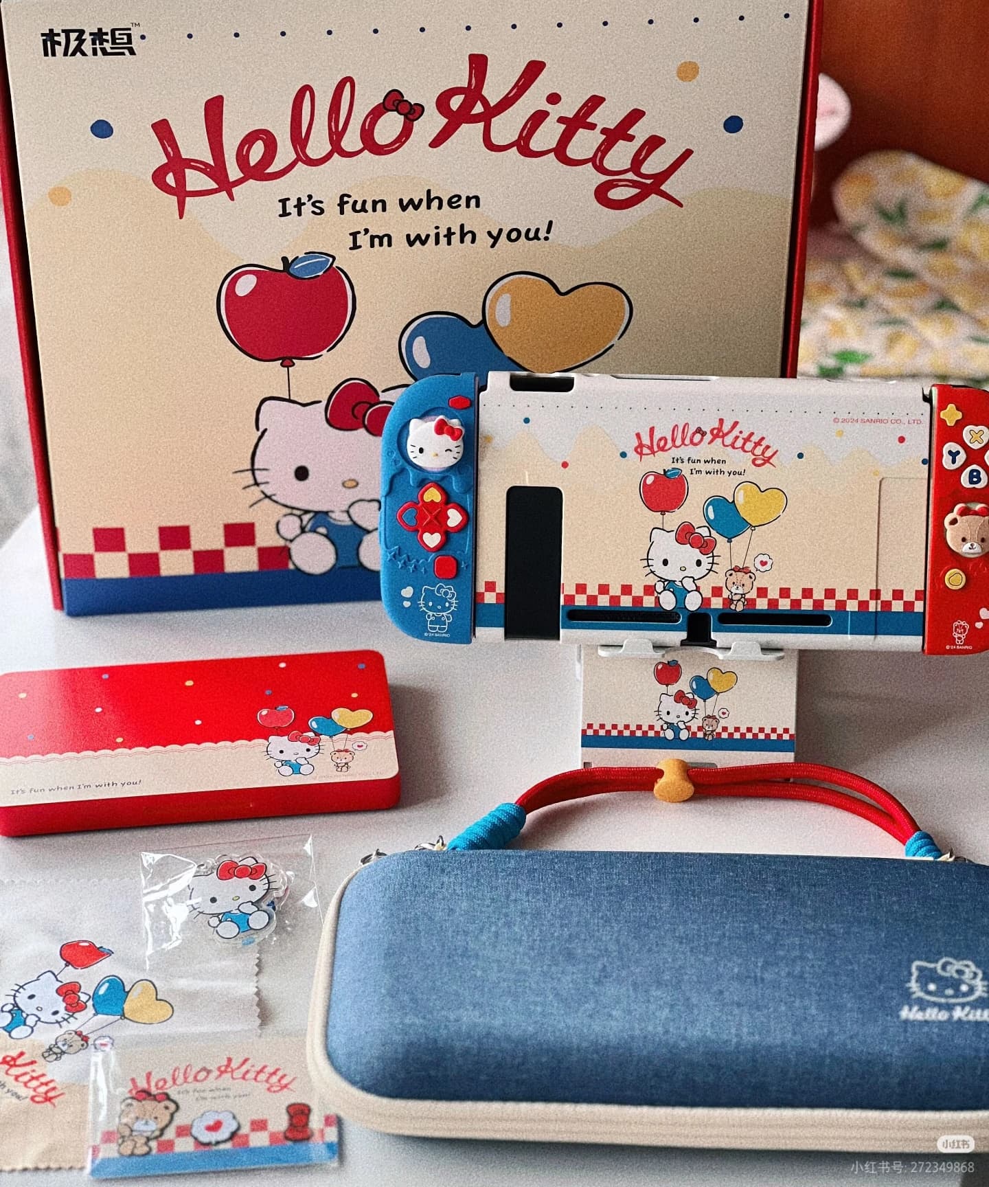 Set di Custodie Protettive Geekshare per Switch 2 OLED Hello Kitty - Edizione Limitata per Ragazze, Regalo di Compleanno, Protezione Schermo e Accessori per NS 2