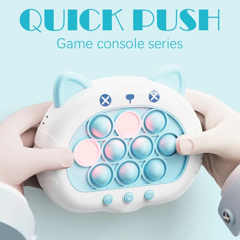 Gioco push up rapido da 1 pezzo Console di gioco puzzle a spinta rapida illuminata per bambini - Divertimento gioco elettronico