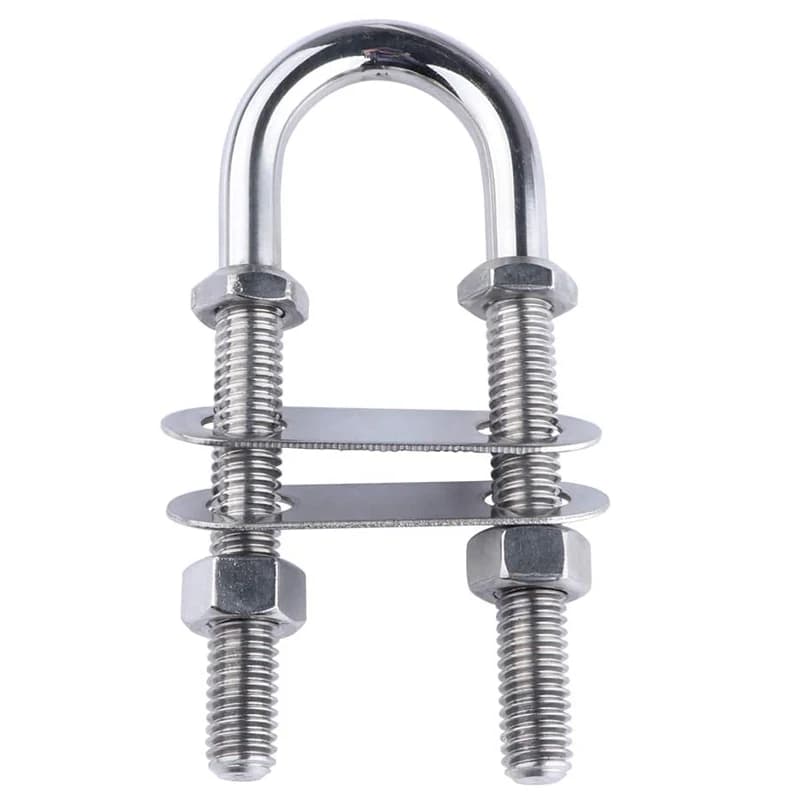 Accessori per barche Marine in acciaio inossidabile per barche marine Stern Bow Eye Tie Down U Bolt 5 "lunghezza