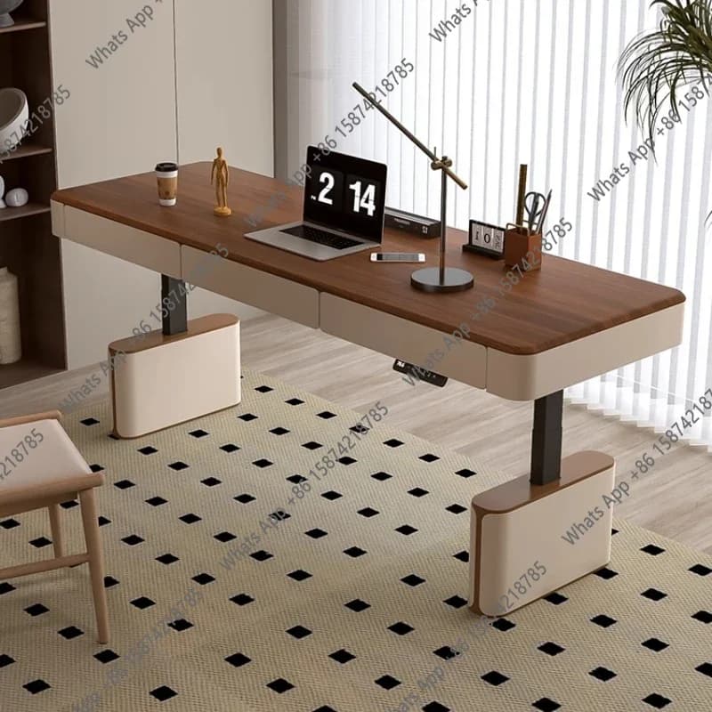 Scrivania Moderna Multifunzionale N62 C 120 140 160 180 Cm, Tavolo da Gaming, Scrivania per Computer, Tavolo da Ufficio, Scrivania da Studio