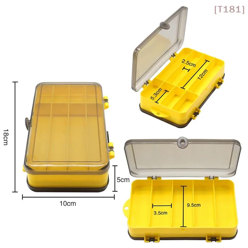 [E] 1 Piece Portable Waterproof Double Side Fishing Equipment, Esche Container