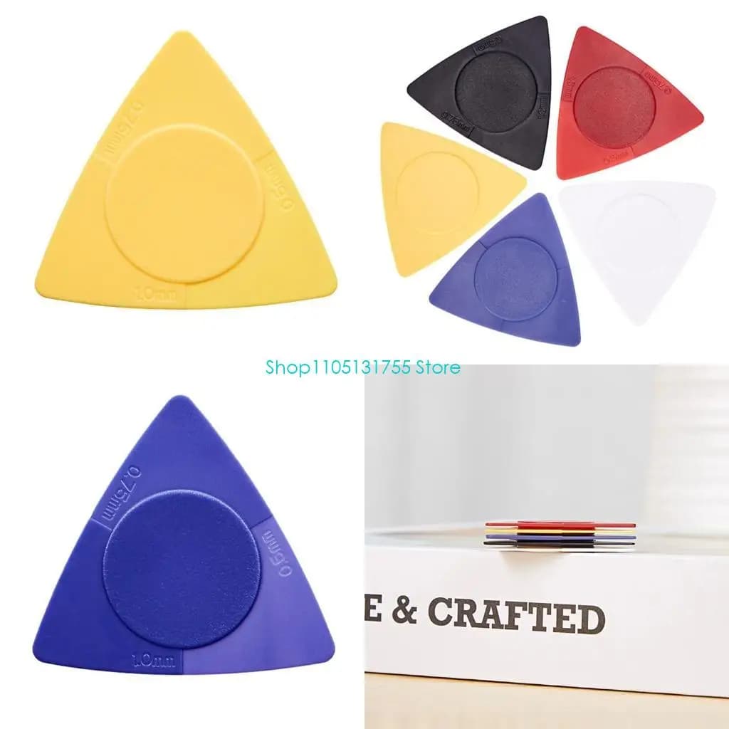 K0EF 10 Pz 3 in 1 Plettri in ABS Paddle per Chitarristi Amanti della Musica Superficie delicata