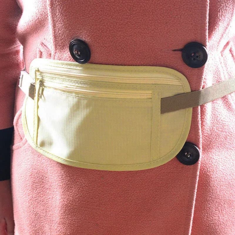 Marsupio da Viaggio Invisibile per Passaporto e Denaro, Borsa Nascosta di Sicurezza, Regalo, Borsa da Viaggio, Marsupio da Petto, Borsa Portasoldi