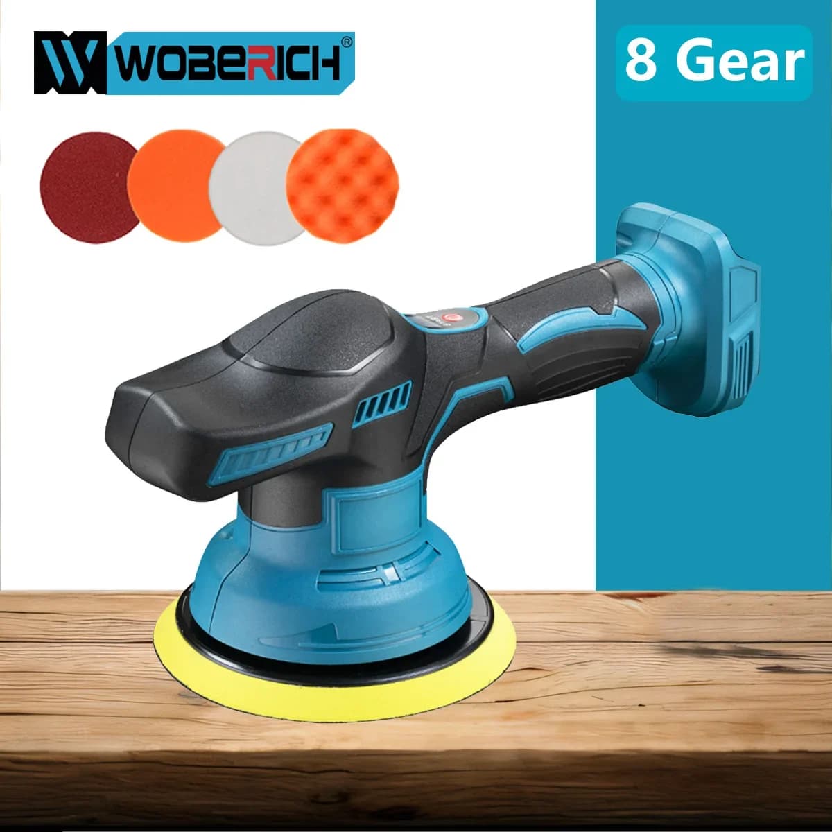 WOBERICH Lucidatrice per auto elettrica Lucidatrice per ceretta automatica ad alta efficienza Utensile rotante multifunzionale (senza batteria) Per Makita