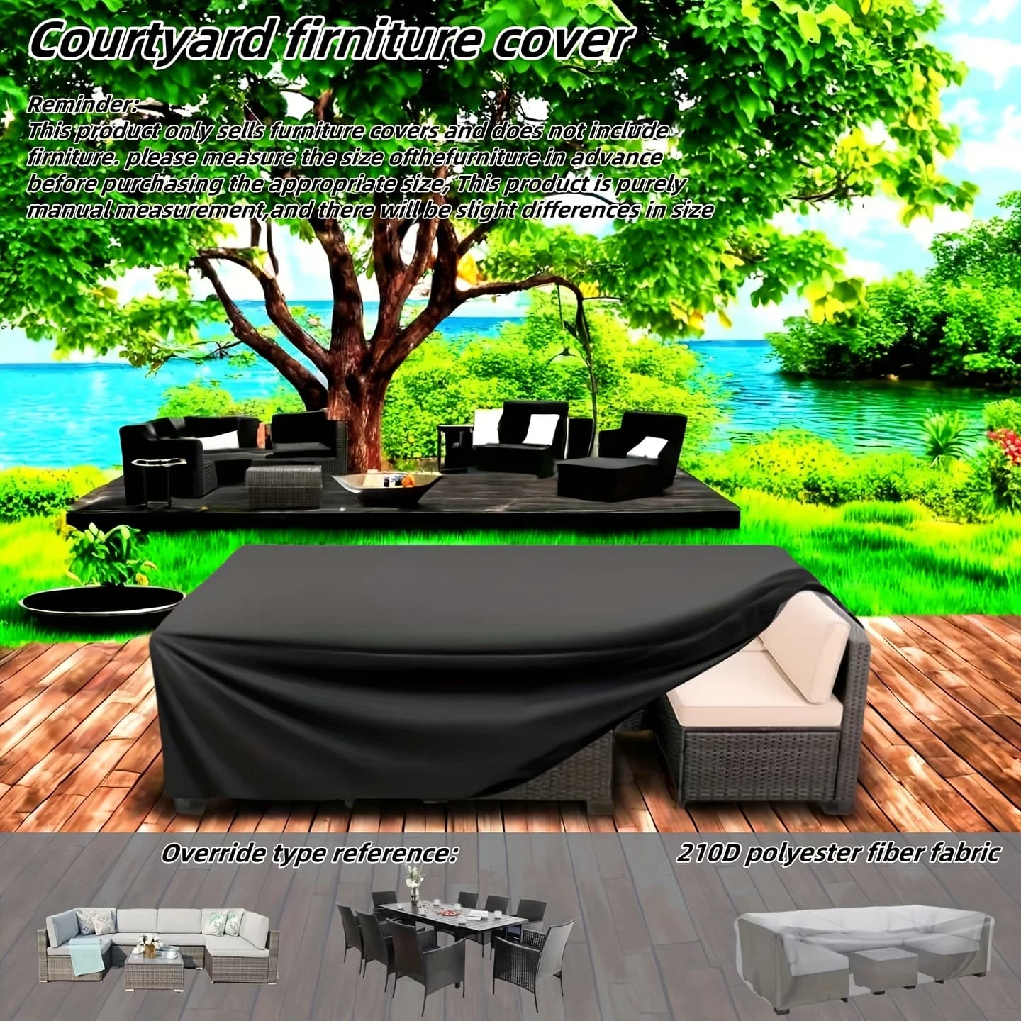 230 Size Garden Furniture Cover – Waterproof Heavy Duty, Anti-UV & Dustproof, Fits Patio Chair, Sofa and Table