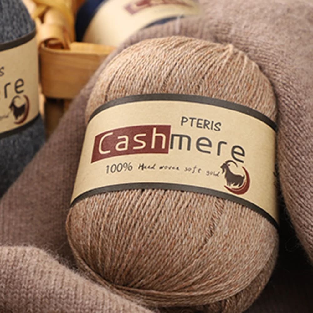 50g Pure Cashmere Yarn Thread Hand Woven Medium Coarse Woolen Knitted Scarf Thread DIY Knitting Crocheting Woven Sweater Thread
