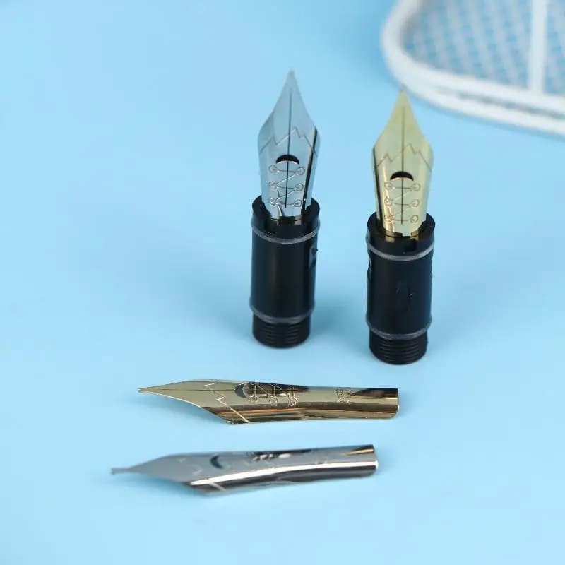 Creative For MAJOHN P136 P137 P138 P139 No.6 Solf Flex Nib Grip Section Fountain Pen Copperplate ES ER Round Body Point Nib-F(x)