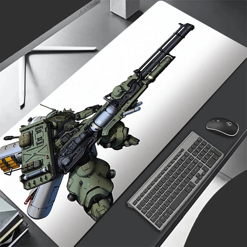 Tappetino per mouse Anime Gaming Mechanical Warrior G-gundam Z-zaku II Mousepad PC Completo Tappetino per tastiera computer Varmilo Tappetino da tavolo