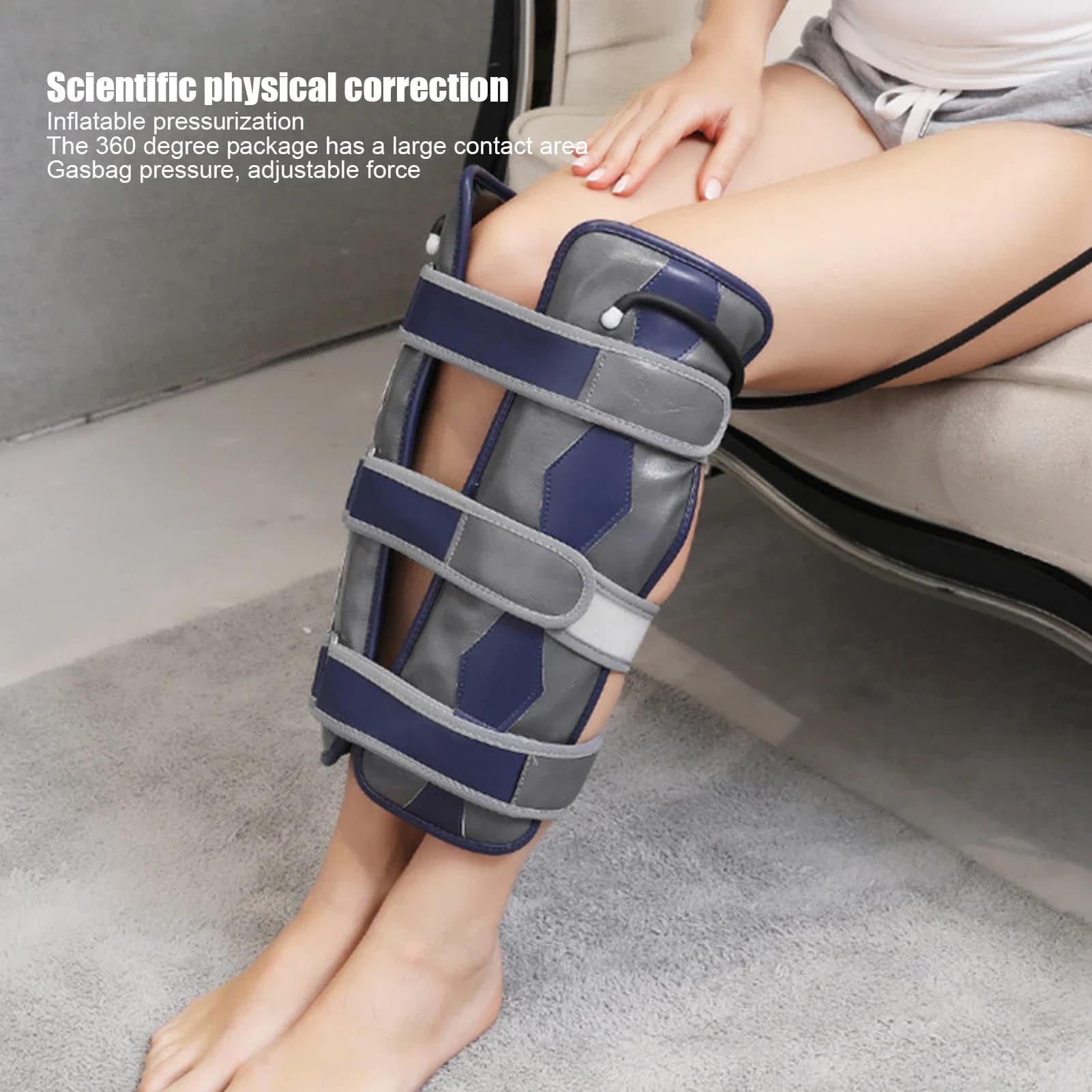 Cintura per la correzione delle gambe Cintura per raddrizzare le gambe Cintura per la correzione delle gambe O / X Correttore posturale Gambe Correzione raddrizzamento del ginocchio