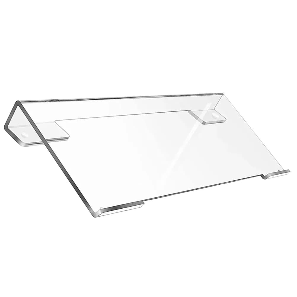 Supporto per Tastiera in Acrilico da Scrivania, Antiscivolo, Trasparente, con Ampia Area di Supporto per Laptop, Mouse e Ufficio