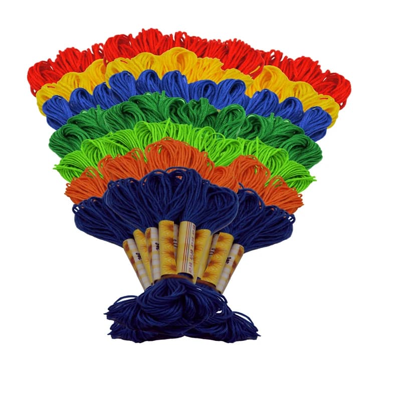 Multicolor 447 Pcs Simili DMC Filo Punto Croce di Cotone Per Cucire Filo da Ricamo Fili E Cotoni Per Ricamo Kit FAI DA TE di Lavoro Manuale Strumenti di Cucito