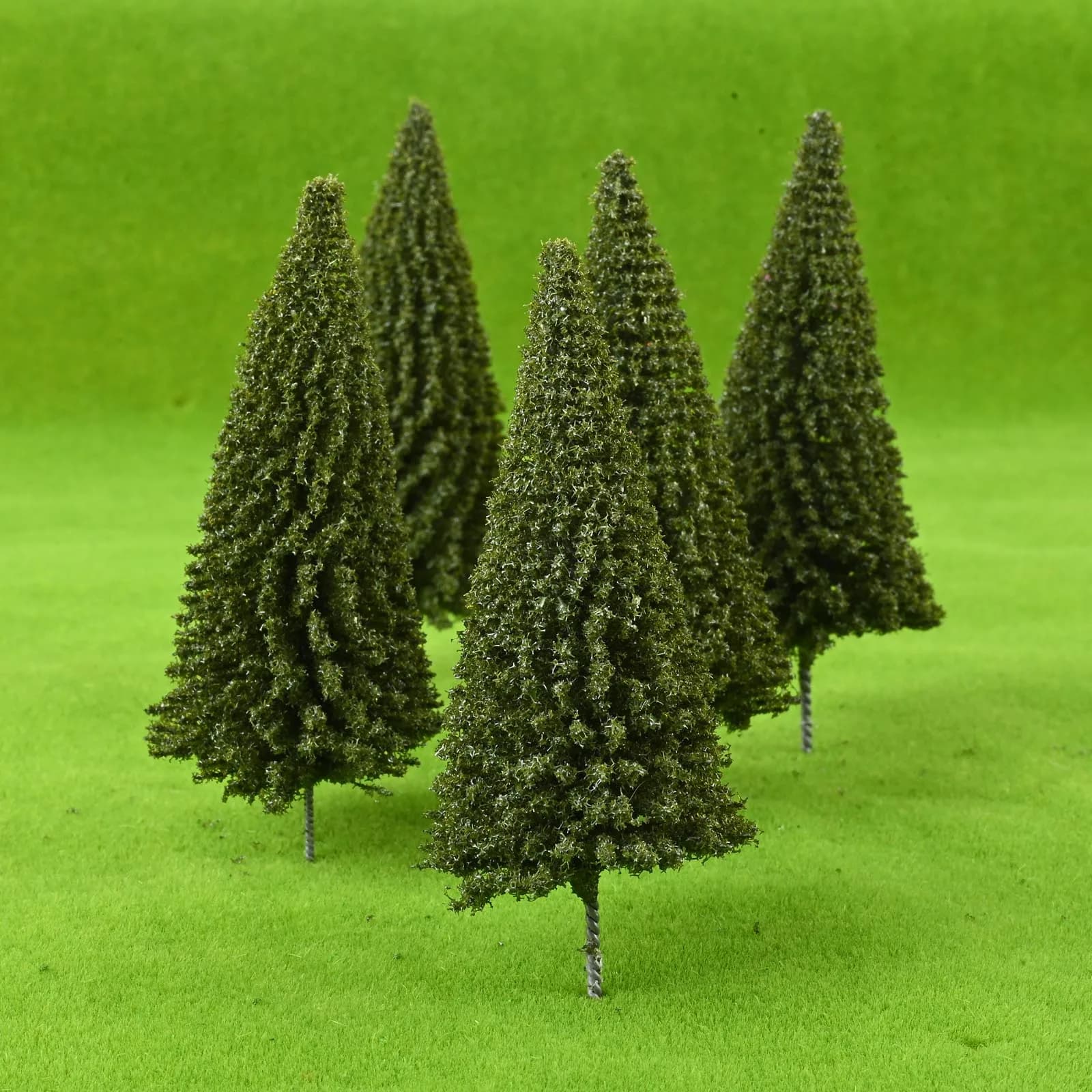 20 pcs of artificial green plant tree model ornament miniature pots for home moss bonsai micro landscape garden ornament handmade diy