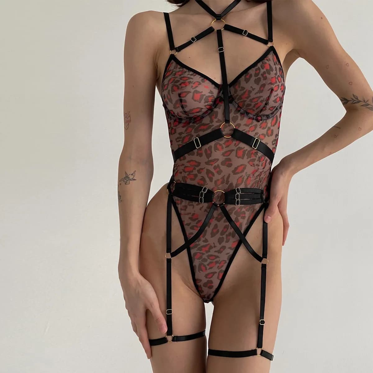 Lingerie Sexy per Donne, Body, Camicia da Notte, Intimo Sexy, Costume con Minigonna