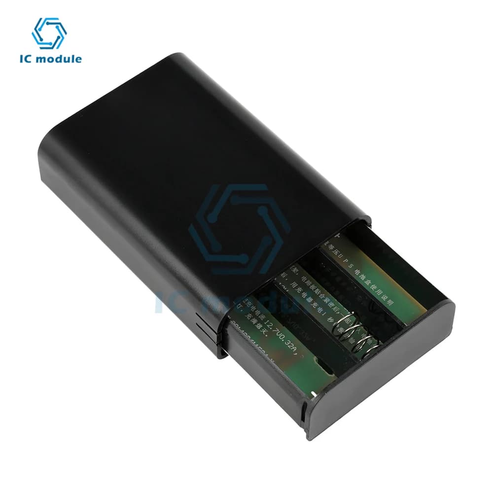 Scatola batteria fai-da-te Batteria UPS DC 12V 3 batterie 18650 Tandem senza saldatura per telefono cellulare Router WiFi Luce a LED