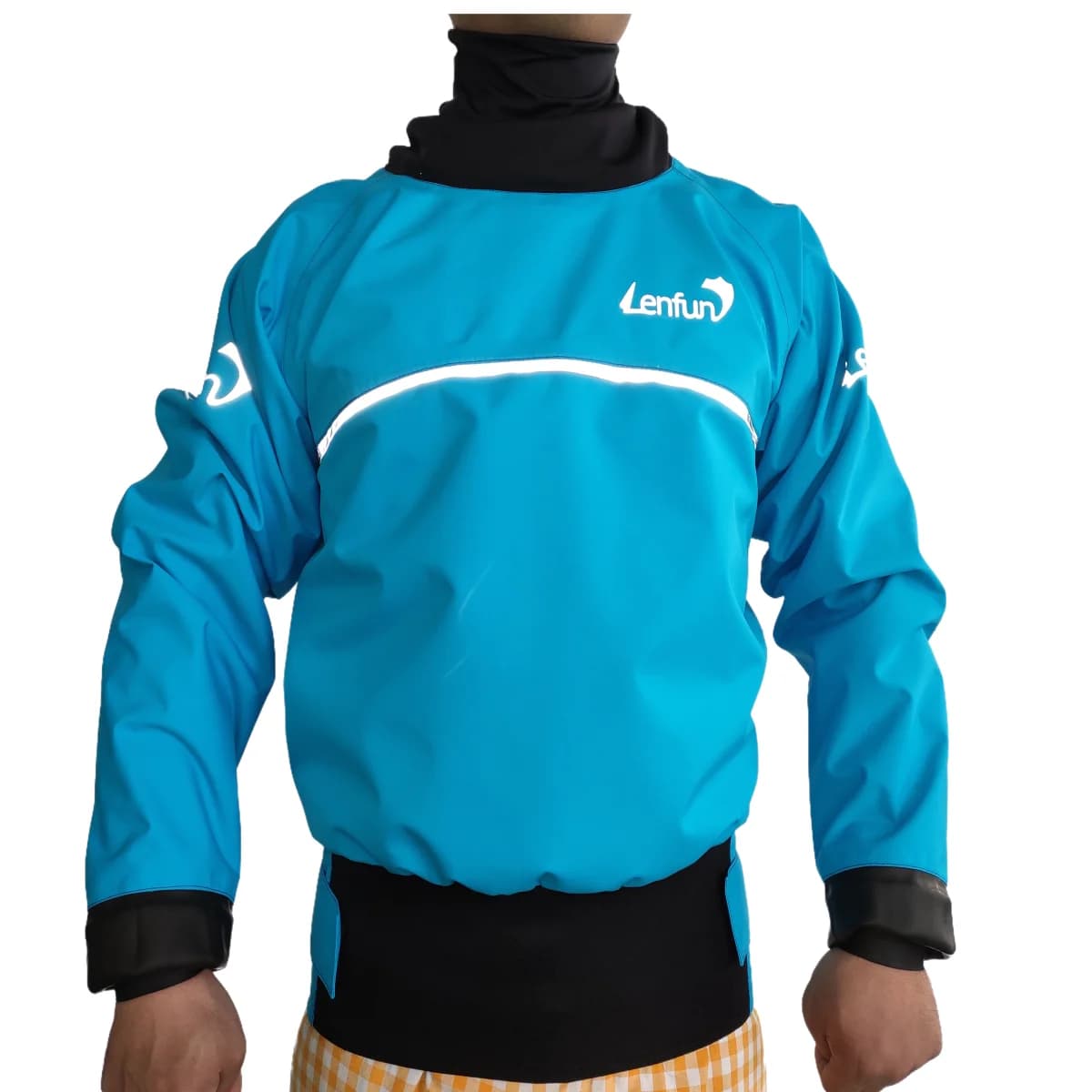 Giacca impermeabile UNISEX bavaglini per kayak Whitewater, giacche con top semi-asciutto, giacca da canoa per rafting con pagaia da vela