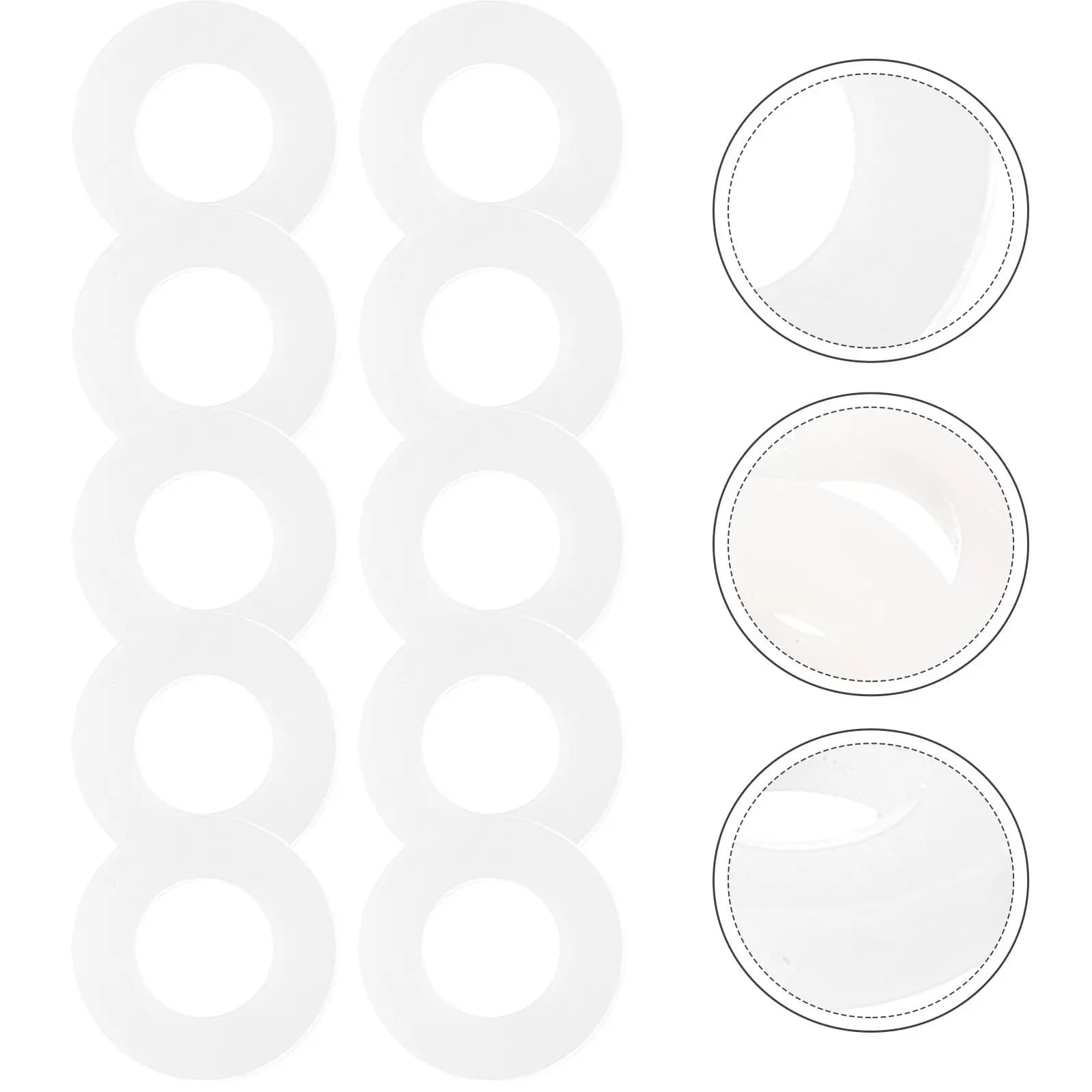 20Pcs Drum Washers Plastic Protection Snare Drum Set Accessories Replacement Pads for Percussion Instrument Kits