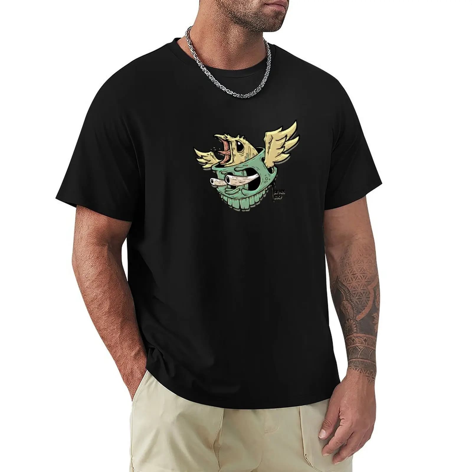 Brain Bird T-Shirt Running Performance Short Sleeve Tee