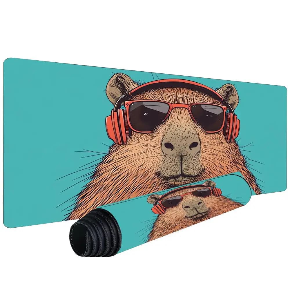 Il fantastico tappetino per mouse River Dolphin, tappetino da scrivania, antiscivolo, resistente, con bordi cuciti, accessori per PC, tastiera, mousepad, tappetino da gioco