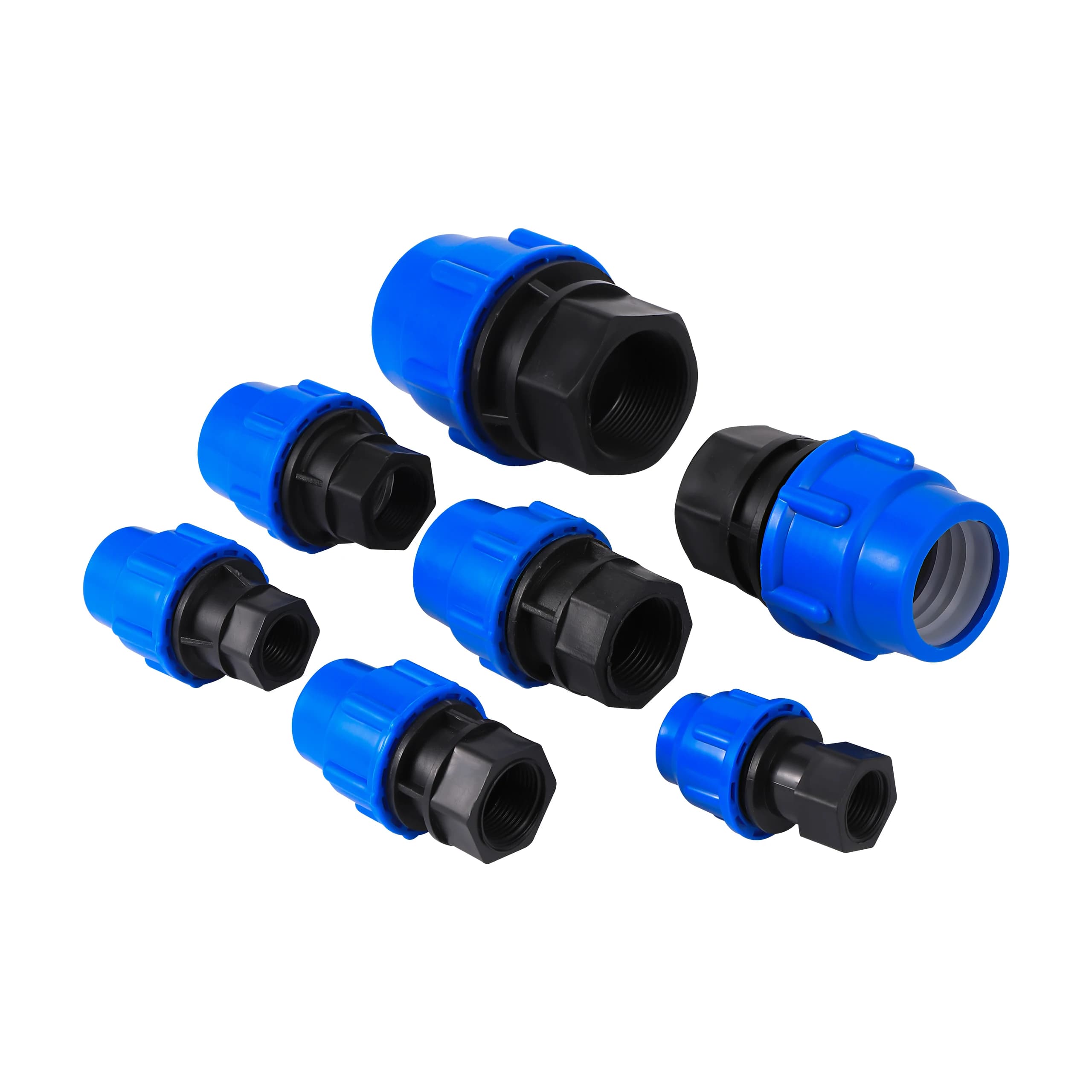 1/2 "3/4" 1 "1.2" 1.5 "adattatore per irrigazione con filettatura femmina tubo PE 20/25/32/40/50mm tubo PE conversione connettore rapido dritto 1 pz