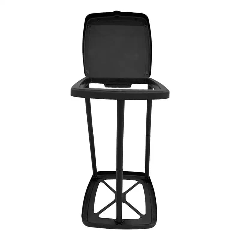 Supporto per sacchetto della spazzatura portatile Supporto per bidone della spazzatura Supporti per rifiuti telescopici Telaio per stoccaggio dei rifiuti con coperchio per il prato del cortile del soggiorno