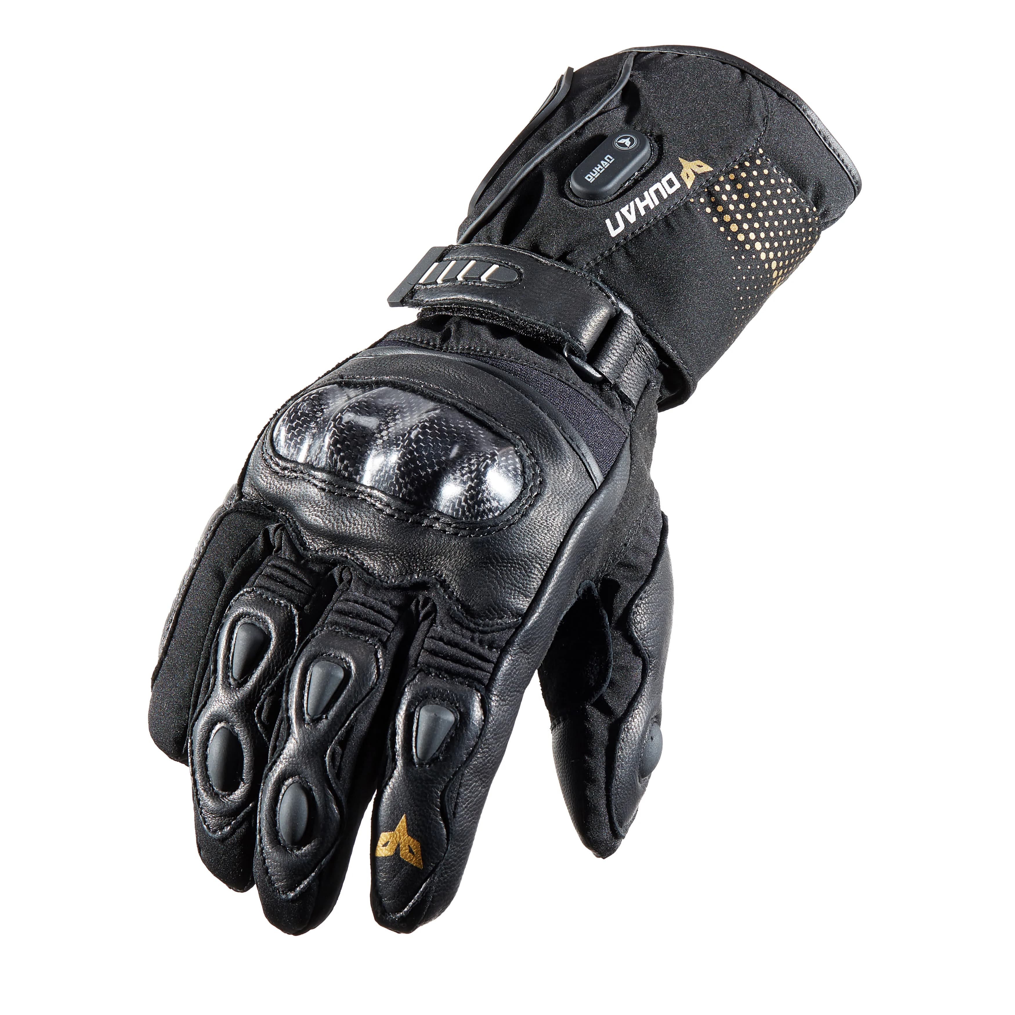 OEM Logo Windproof USB Rechargeable Electric Heated Gloves Touchscreen Thermal Motorcycle Gloves Heated for Motorbike Skiing