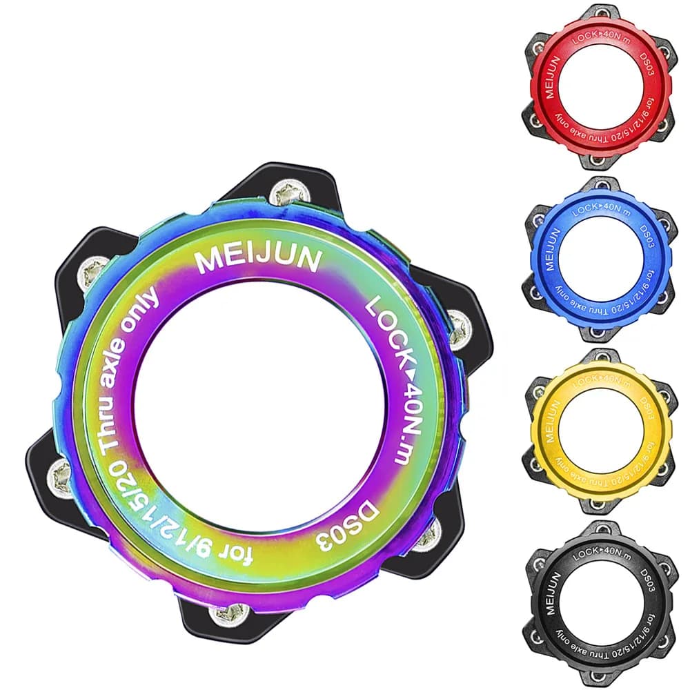 Anello di bloccaggio del disco di bloccaggio centrale della bicicletta Anello di bloccaggio del rotore del mozzo della ruota dell'anello di bloccaggio del disco di bloccaggio della serratura centrale della bicicletta Lega di alluminio 7075