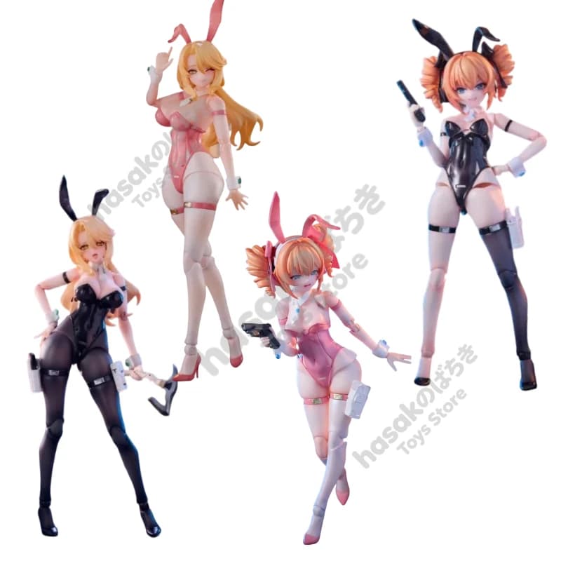 Rabbit Rapid Response Team ERENA Shield Bearer & LEONI Sniper 1/12 Action Figures Movable Collectible Toys for Anime Fans Gift