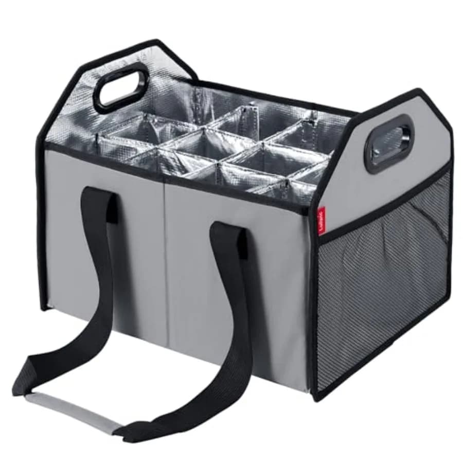 Foldable Box for 12 Bottles, Reusable Bottle Holder and Laptop for Bag, Transfers, Holidays, Shopping