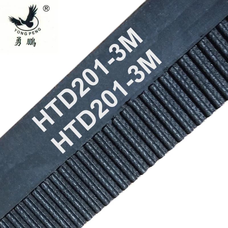 5 pezzi/pacco 201 HTD3M cinghia dentata denti 67 larghezza 6mm 8mm lunghezza 201mm cinghia in gomma ad anello chiuso 201-3M HTD 3M puleggia macchina CNC