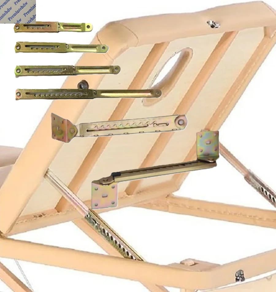 1 Paio di Meccanismi di Supporto a Cricchetto Lineare per Lettini da Massaggio e Tavoli da Disegno